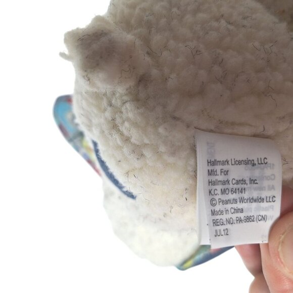 Hallmark Peanuts Snoopy Plush Blue Denim Ears 8.5" - Picture 6 of 8